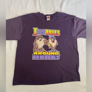 Vintage Y2K Mrs. Taz I Make The Rules Around Here Tasmanian Devil Women’s XL